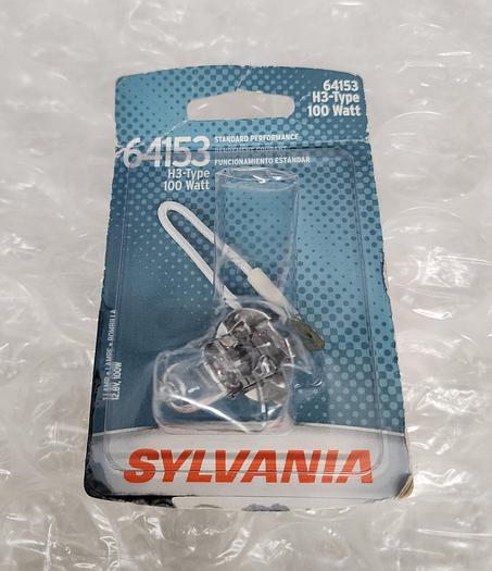 Used SYLVANIA H3 100W HALOGEN BULB 64153