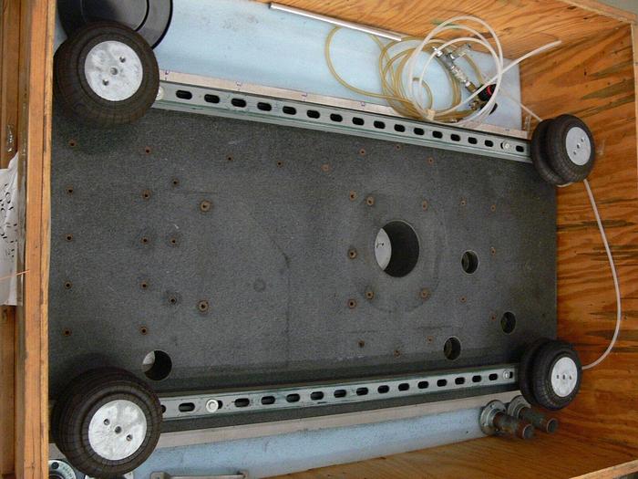 Used NEWPORT GRANITE TABLE WITH INFLATABLE RUBBER SUPPORTS 4''x2.4''x4''