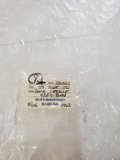 Used BACK FERRULE 4BF4-B-W 1-4 TUBE OD