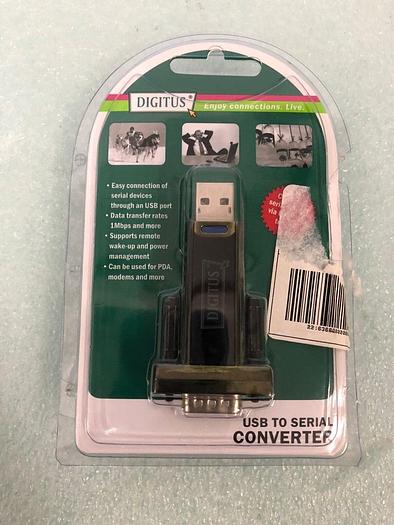 Used DIGITUS USB TO SERIAL CONVERTER