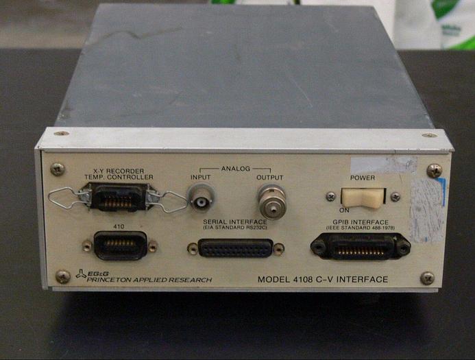 Used EG &G PRINCETON APPLIED RESEARCH MODEL 4108 C-V INTERFACE