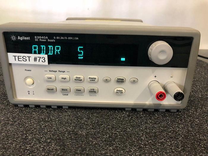 Used AGILENT E3640A DC POWER SUPPLY