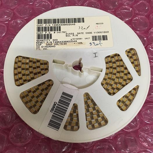 KEMET T496X336K020AS CAP 33UF VOLTS 20