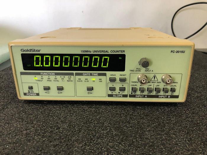 Used GOLDSTAR 150MHz UNIVERSAL COUNTER FC-2015U