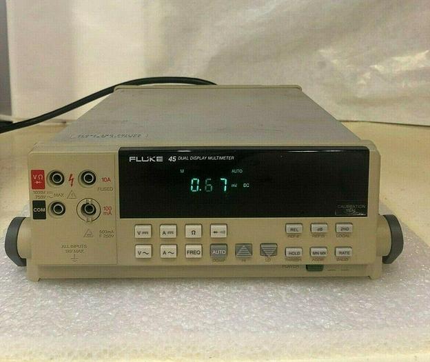 Used FLUKE 45 DUAL DISPLAY MULTIMETER