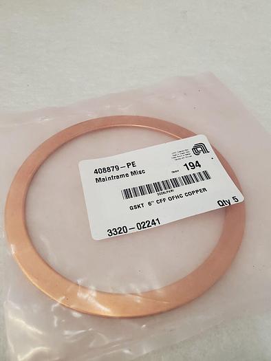 Used AMAT 3320-02241 GSKT 6'' CFF OFHC COPPER