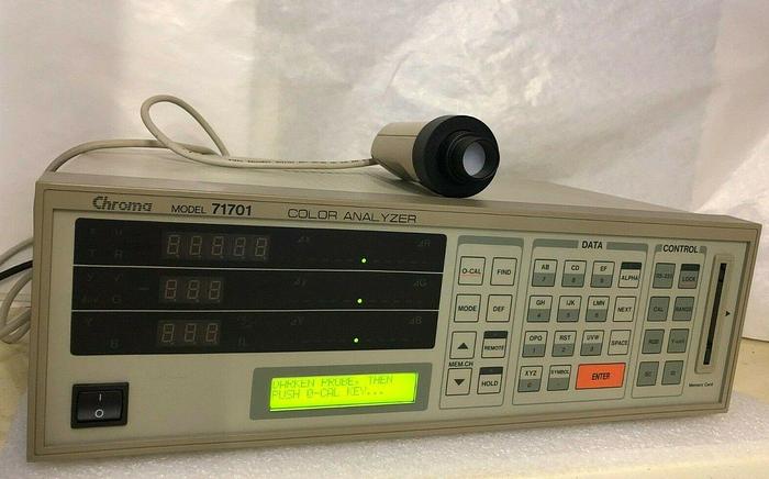 Used CHROMA 71701 COLOR ANALYZER