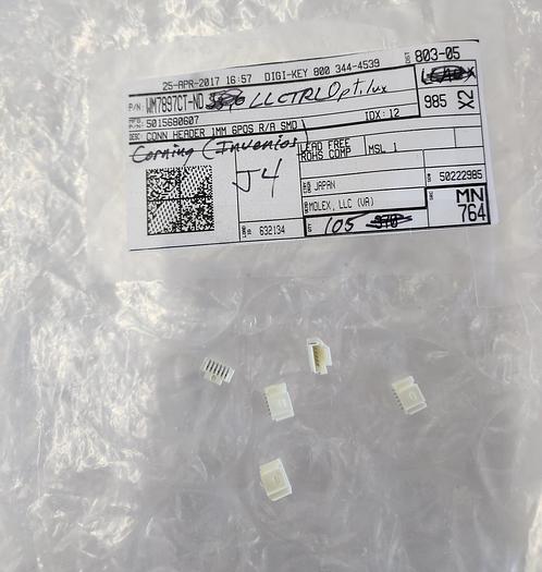 Used WM7897CND CONN HEADER 1MM 6POS R,A SMD