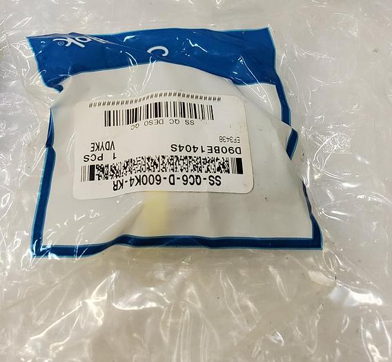 Used SWAGELOK SS-QC6-D-600K4-KR