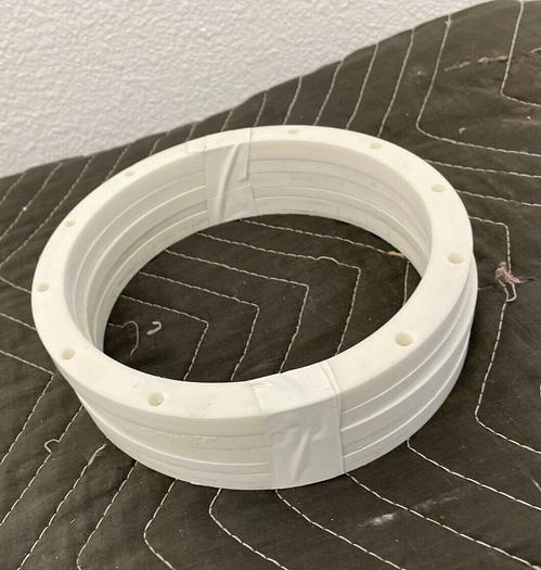 Used STRASBAUGH CERAMIC RING 7" (LOT OF 4)