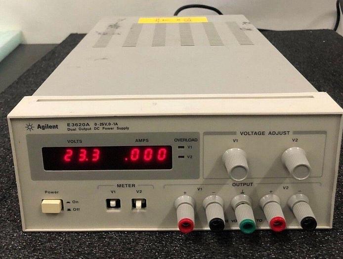 Used AGILENT E3620A DUAL OUTPUT DC POWER SUPPLY