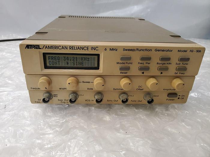 Used AMERICAN RELIANCE FG-506 SWEEP FUNCTION GENERATOR