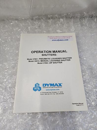Used DYMAX SILVER EC- SERIES FLOOD LAMP USER GUIDE