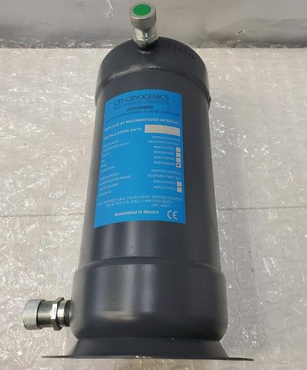 Used CTI-CRYOGENICS ADSORBER HELIUM FILTRATION CARTRIDGE 8080300K001