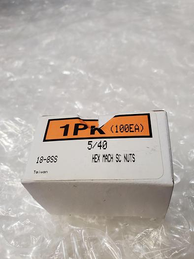 Used 18-8SS HEX MACH SC NUTS 5-40