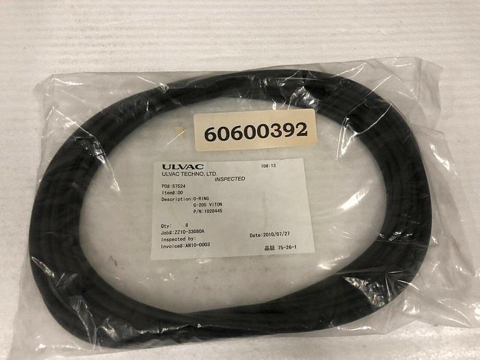 Used ULVAC O-RING G-205 VITON 60600392