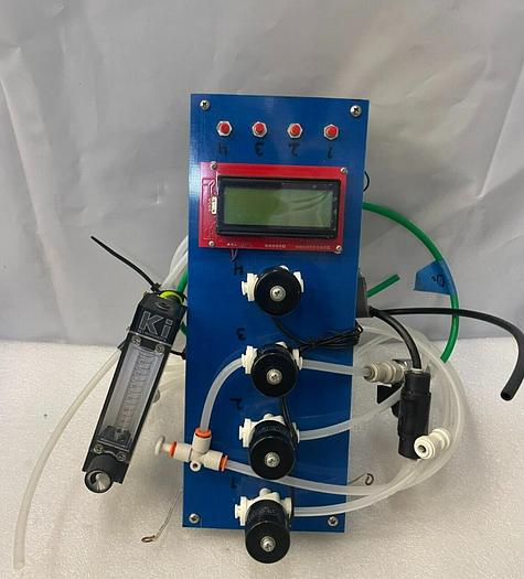 Used PNEUMATIC ACTUATOR WITH FLOW SWITCH, DIGITAL READOUT, ECOTECH VALVE AND KEY INST