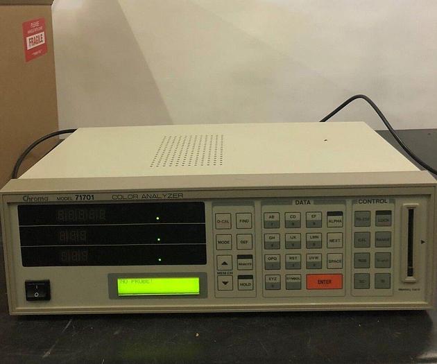 Used CHROMA COLOR ANALYZER 71701