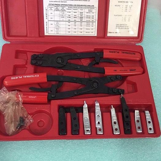 Used URRER 361 Heavy Duty Retaining ring plier set