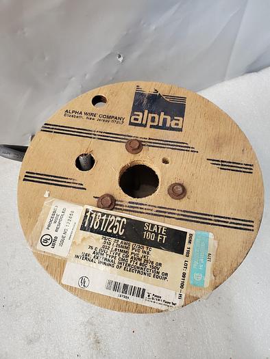 Used ALPHA 1181-25C AWM TYPE CM AWM 2576 WIRE CABLE GRAY