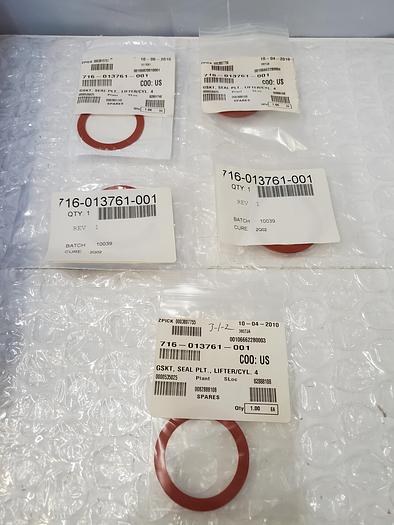 Used 716-013761-001 GSKT, SEAL PLT., LIFTER-CYL. 4