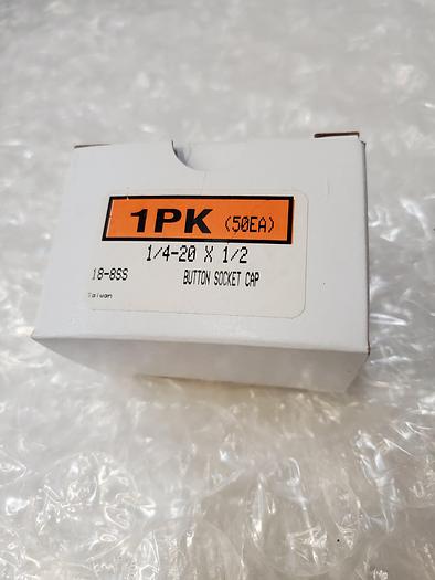 Used 18-8SS BUTTON SOCKET CAP 1-4-20 X 1-2