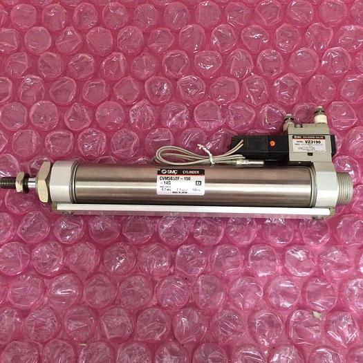 SMC CVM5B32F-150 Cylinder & solenoid valve.