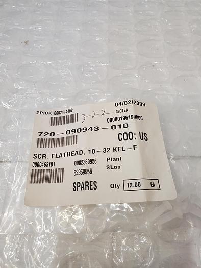 720-090943-010 SCR. FLATHEAD, 10-32 KEL-F