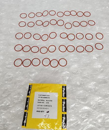 Used PARKER SILICONE ORINGS -018