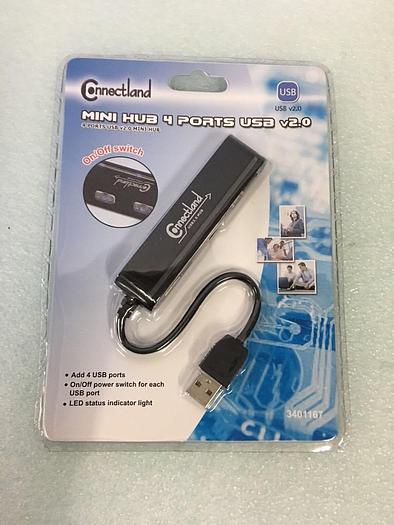 Used CONNECTLAND  MIN HUB  4 PORTS USB V2.0