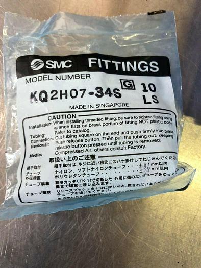 Used SMC KQ2H07-34S QTY 6