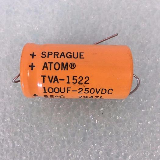 CAP. ELECTROLYT 100UF 250VDC TVA-1522
