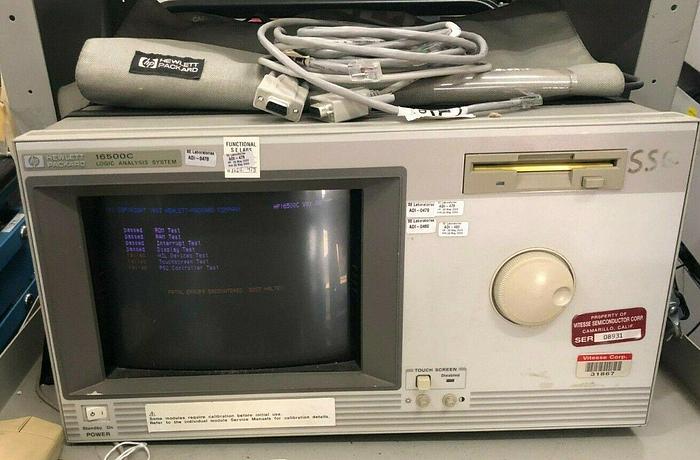 Used HEWLETT PACKARD 16500C LOGIC ANALYSIS SYSTEM