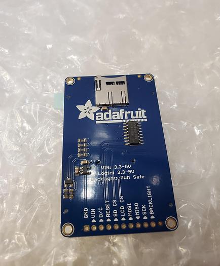 Used ADAFRUIT TFT LCD & MICRO SD