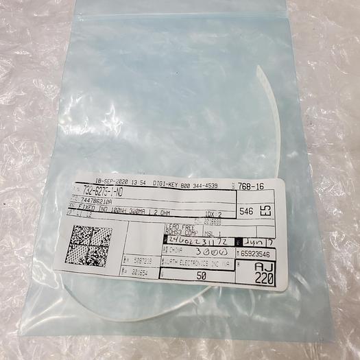 Used WURTH 744786210A FIXED IND 100NH