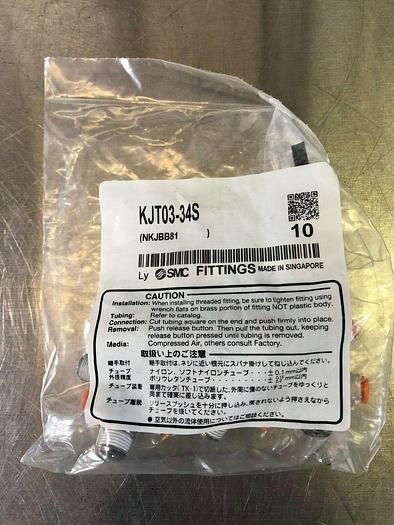 Used SMC FITTINGS KJT03-34S