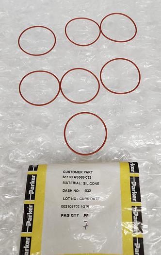 Used PARKER SILICONE ORING -032