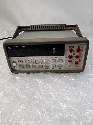 Used HEWLETT PACKARD 34401A MULTIMETER