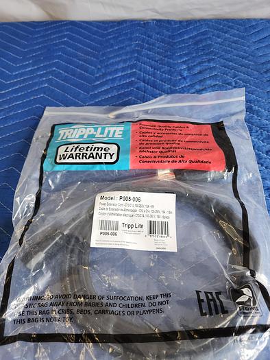 Used TRIPP LITE P005-006 POWER EXTENSION CORD