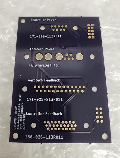615075-REV01 AEROTECH TO GALIL ADAPTER W MOTF JUMPERS