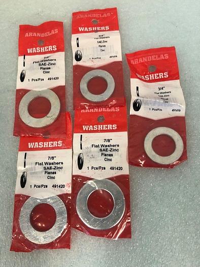 WASHERS 7-8 FLAT WASHERS SAE-ZINC