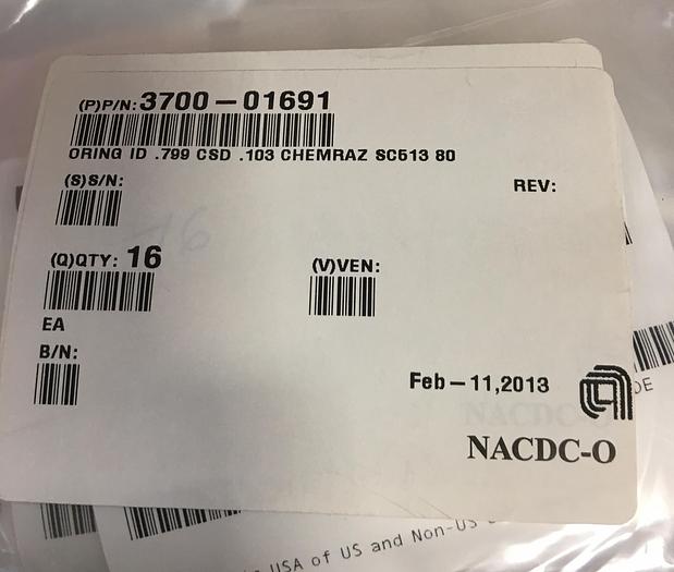 Used O-RING 3700-01691