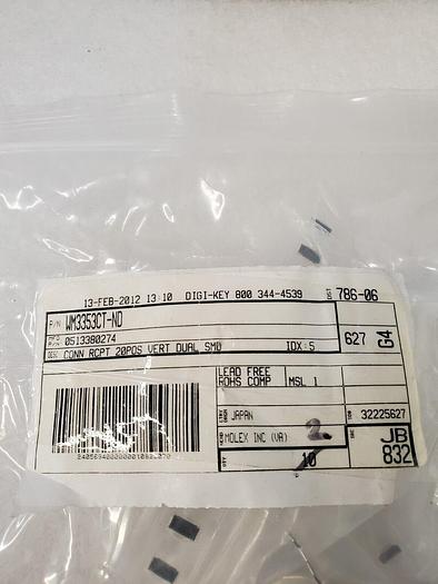 0513380274 CONN RCPT 20POS VERT DUAL SMD