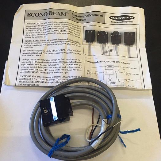 Used BANNER SE61R 26128 PHOTOELECTRIC RECEIVER SENSOR