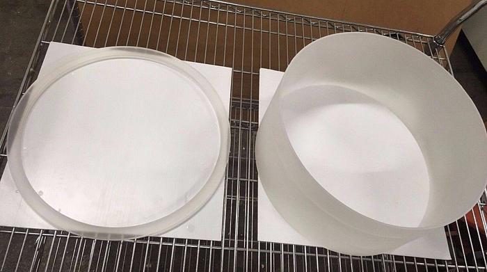 Used Veeco RF 350 or RF 1201 Quartz liner with quartz ring