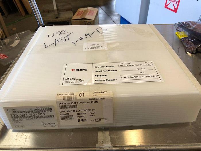 Used LAM RESEARCH 715-031752-206-0140 CAP, LOWER ELECTRODE 6''