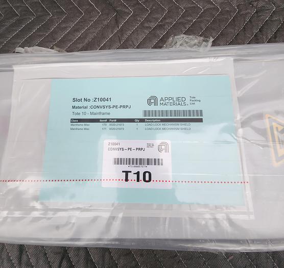 APPLIED MATERIALS Z10041 LOAD LOCK MECHANISM SHIELD