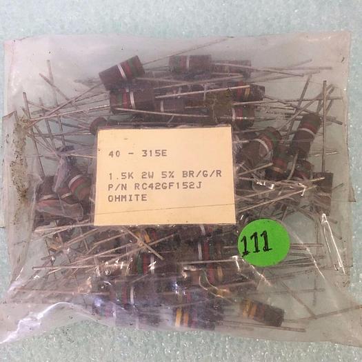 Used 40-315E OHMITE RC42GF152J