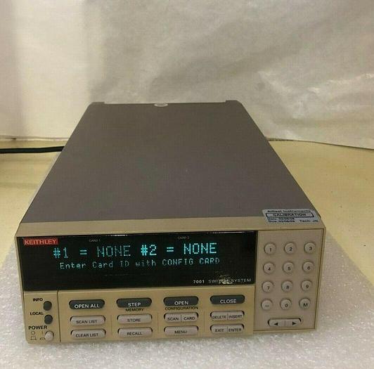 Used KEITHLEY 7001 SWITCH SYSTEM
