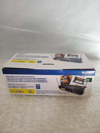 Used BROTHER TN-336Y TONER CARTRIDGE